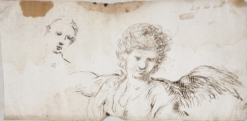 Study for an Angel and a female Face - Diego de Aguilar