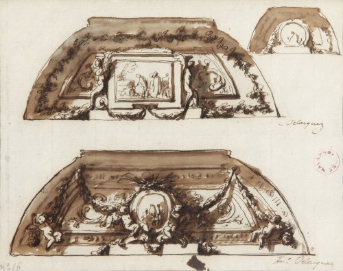 Design for the Decoration of a Palace Ceiling - Antonio González Velázquez