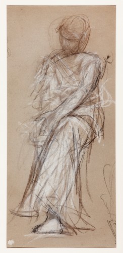 Study of a seated Figure - Ricardo Villodas y de la Torre