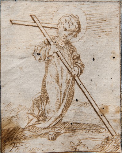 The Christ Child bearing the Cross - Felipe Gómez de Valencia