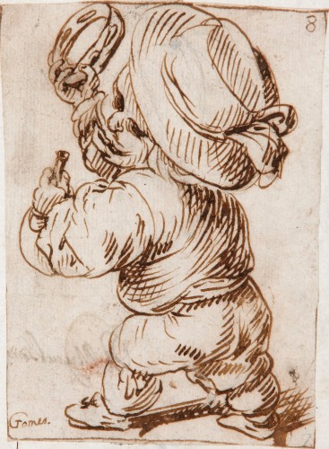 Dwarf with Bagpipes and Tambourine - Felipe Gómez de Valencia