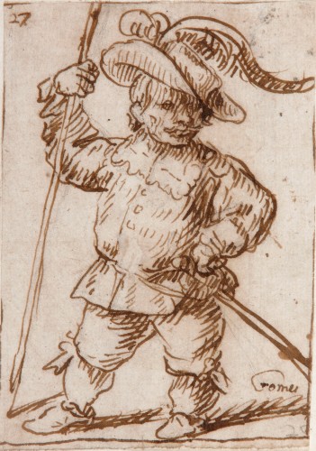 Dwarf dressed as a Soldier - Felipe Gómez de Valencia