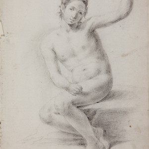 Male Nude, Academic Study -  