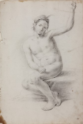 Male Nude, Academic Study - Domingo Martínez