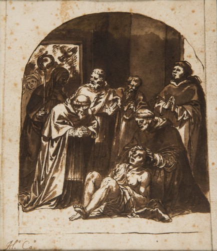 Scene from the Life of St. Dominic - Alonso Cano. Circle of