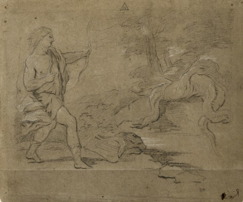 Apollo killing the Pythian Serpent - José del Castillo