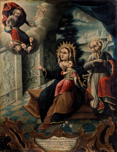 The Holy Family of the Virgin - Colombian School, 18th century