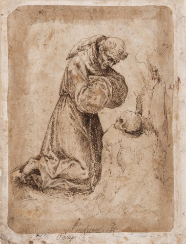 Study for Saint Francis of Assisi in Prayer - Felipe Gil de Mena