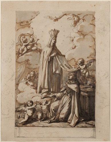 Flos Carmeli. The Apparition of the Carmelite Virgin to Saint Simon Stock - Antonio González Velázquez