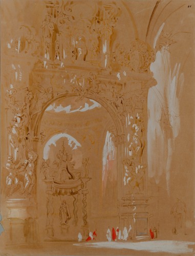 Chapel of Santiago, Cathedral of La Seo, Zaragoza - Genaro Pérez Villaamil