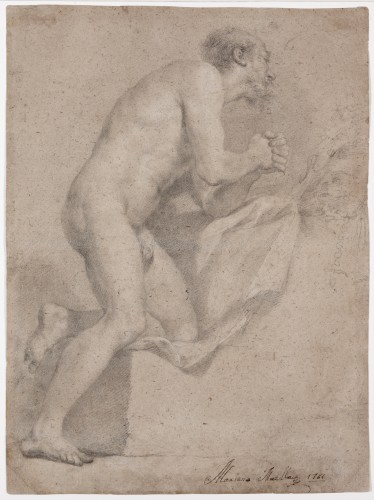 Academic Study, Saint Jerome Penitent - Mariano Salvador Maella