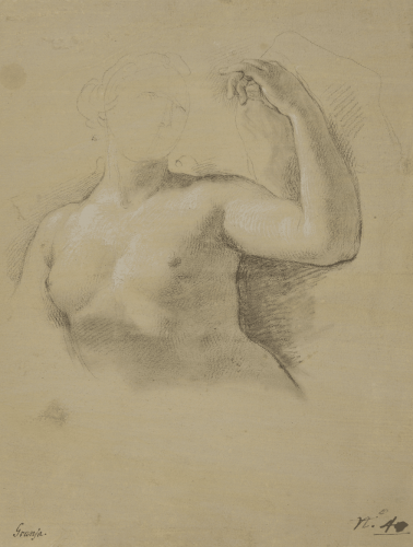 Study for the figure of Venus in the fresco of The Apotheosis of Hercules in the Royal Palace, Madrid - Anton Raphael Mengs