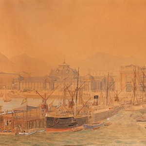 Project for the construction of a wharf in Río de Janeiro (?) 1891 -  