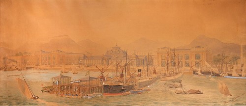 Project for the construction of a wharf in Río de Janeiro (?) 1891 - Harald Bödtker