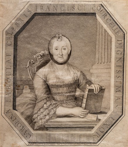 Portrait of Honore Charlotte Peret de Marie Laboulay, wife of the musician François Courcelle also known as Francesco Corselli - Domenico Maria Servidori