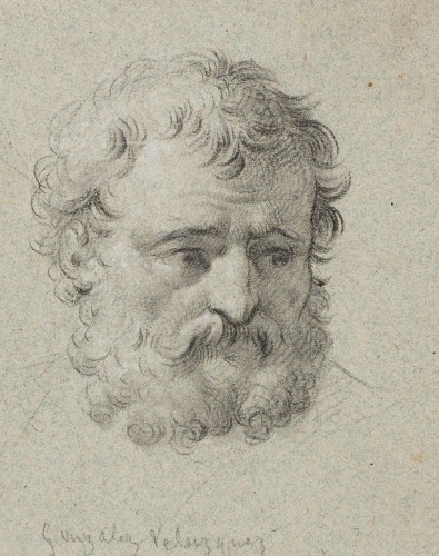 Head of a bearded old man - Zacarías González Velázquez