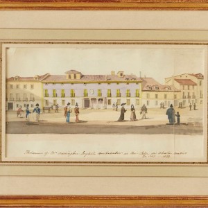 View of the British Embassy on Alcalá Street in Madrid -  