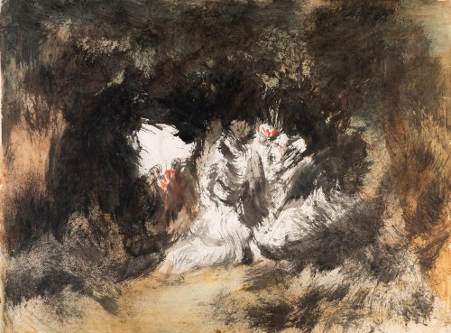 Scene with characters - Eugenio Lucas Velázquez