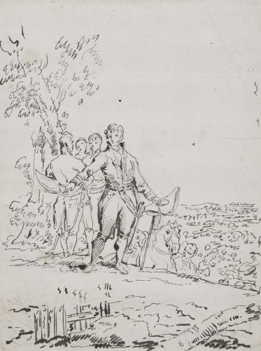 José de Palafox with his general staff - Juan Gálvez